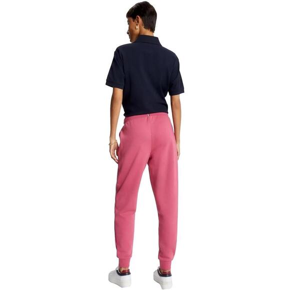 Tommy Hilfiger Women's Relaxed Fit, Solid Sweatpants, Coral, Size L - Picture 2 of 8